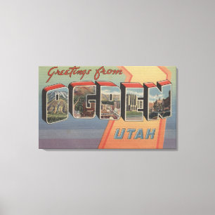 Ogden, UtahLarge Letter ScenesOgden, UT Canvas Print