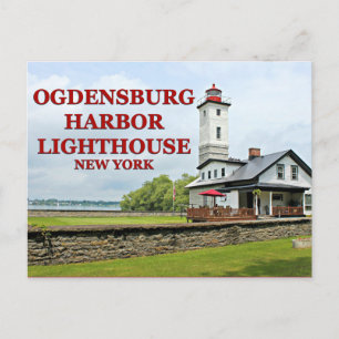 Ogdensburg Harbour Lighthouse, New York Postcard