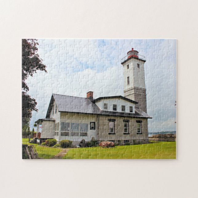 Ogdensburg Harbour Lighthouse, New York Puzzle (Horizontal)