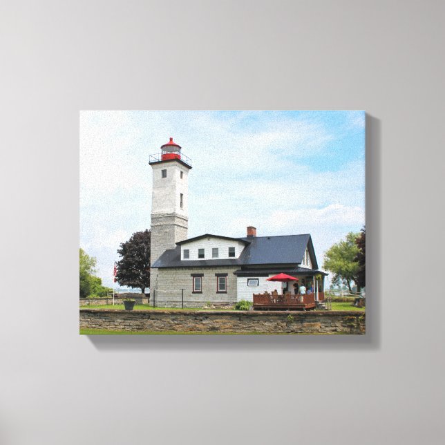 Ogdensburg Harbour Lighthouse, NY Wrapped Canvas (Front)