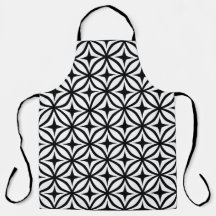 Ogee and Star Repeat Pattern  Apron