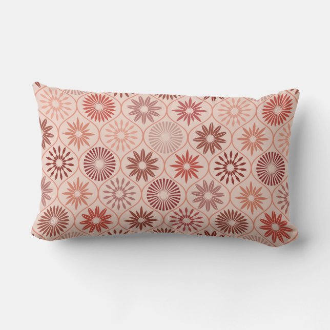 Ogee Boho flowers Lumbar Cushion (Back)