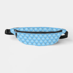 Ogee Gold Diamonds Tufted Sky Blue Fanny Pack