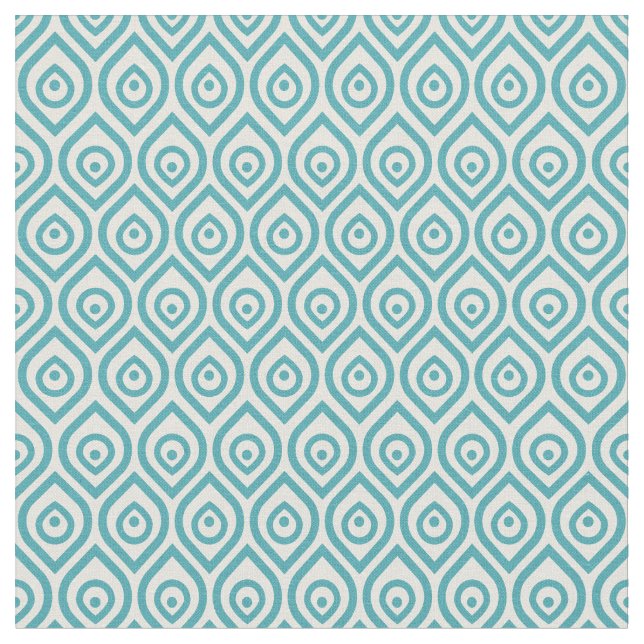 Ogee retro pattern fabric (Close Up)