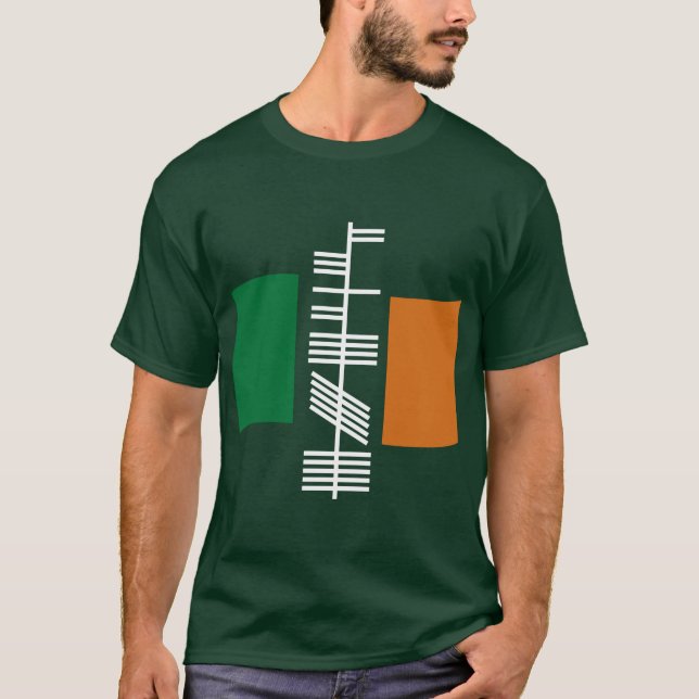 Ogham text "Ireland" shirt (Front)