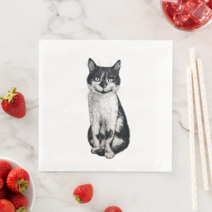 Ogie the cat napkin