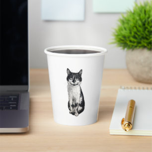 Ogie the cat paper cups
