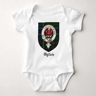 Ogilvie Clan Crest Badge Tartan Baby Bodysuit