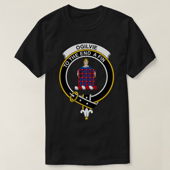 Ogilvie Ogilvy Crest Tartan Clan Scottish Clan 1 T-Shirt (Design Front)