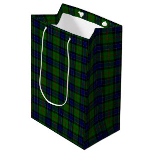 Ogilvie tartan blue green plaid medium gift bag