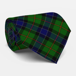 Ogilvie tartan blue green plaid tie