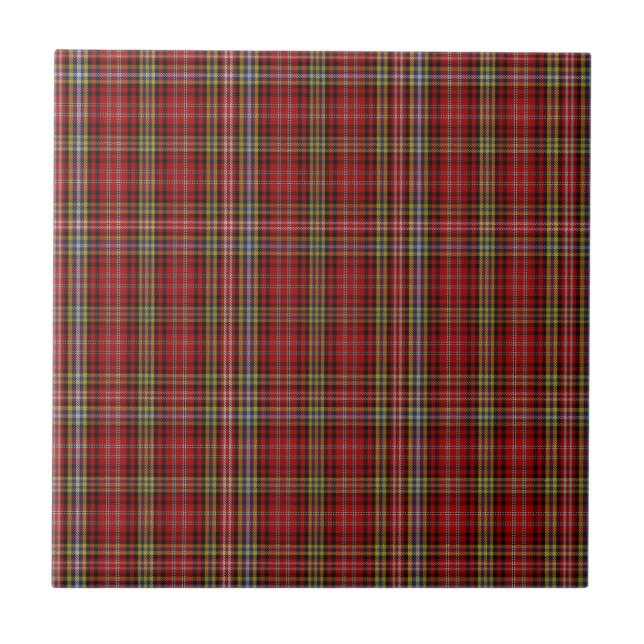 Ogilvy Clan Hunting Tartan Plaid Tile (Front)