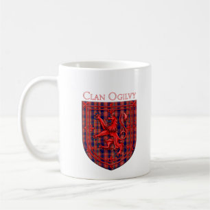 Ogilvy Tartan Scottish Plaid Lion Rampant Coffee Mug
