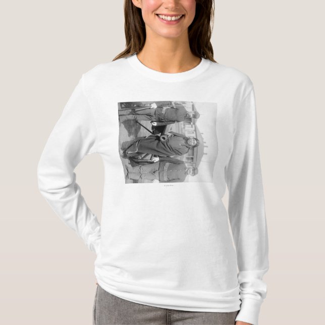 Oglala Indian Plenty Horses with 2 White Soldier T-Shirt (Front)