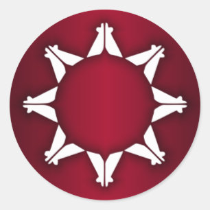 Oglala Lakota Flag Classic Round Sticker