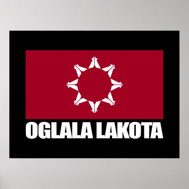Oglala Lakota Flag Poster (Front)