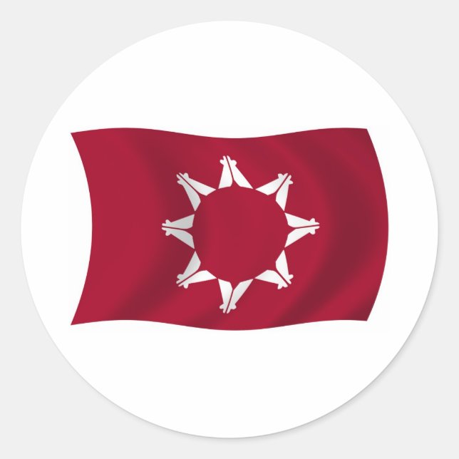 Oglala Lakota Flag Sticker (Front)