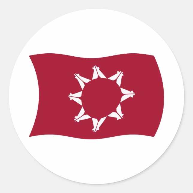 Oglala Lakota Flag Sticker (Front)