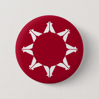 Oglala Lakota Sioux Flag 6 Cm Round Badge
