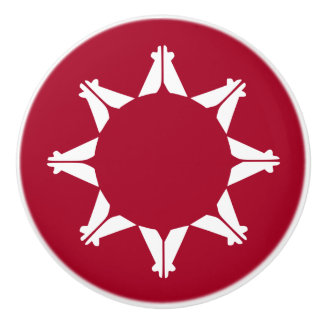 Oglala Lakota Sioux Flag Ceramic Knob