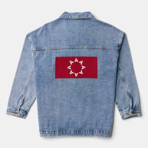 Oglala Lakota Sioux Flag Denim Jacket