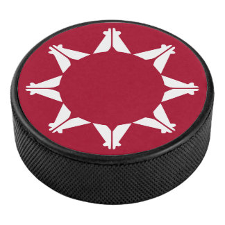 Oglala Lakota Sioux Flag Hockey Puck