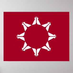 Oglala Lakota Sioux Flag Poster