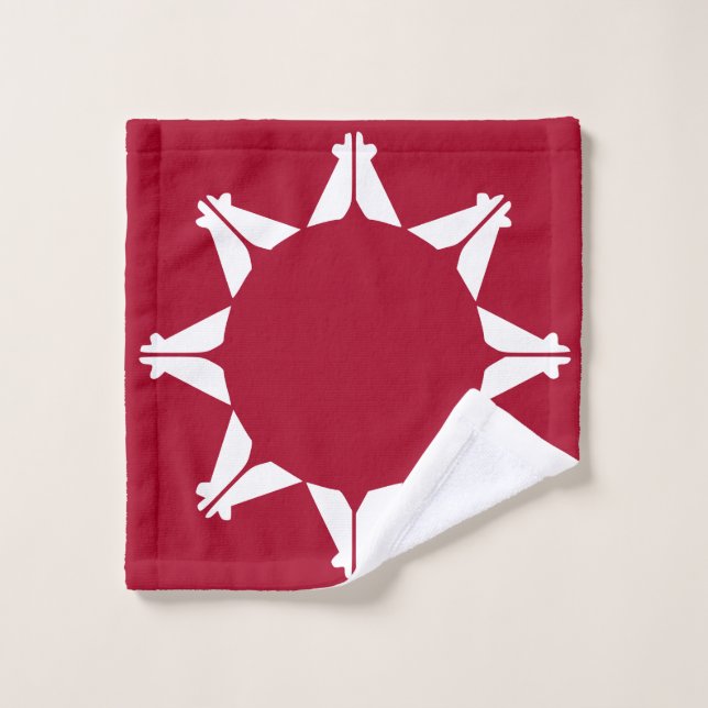 Oglala Lakota Sioux Flag Wash Cloth (Wash Cloth)