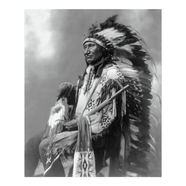 Oglala Sioux Chief Rocky Bear c. 1899 Photo Print (Front)
