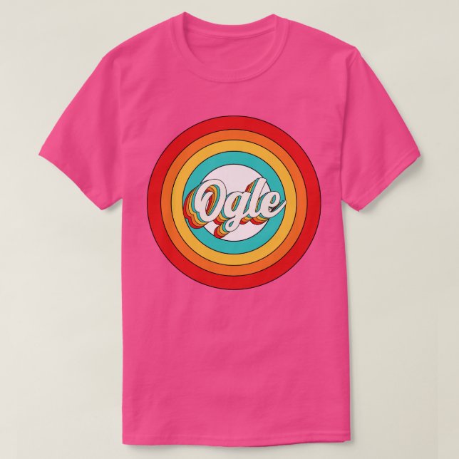 Ogle Name Shirt Vintage Ogle Circle (Design Front)