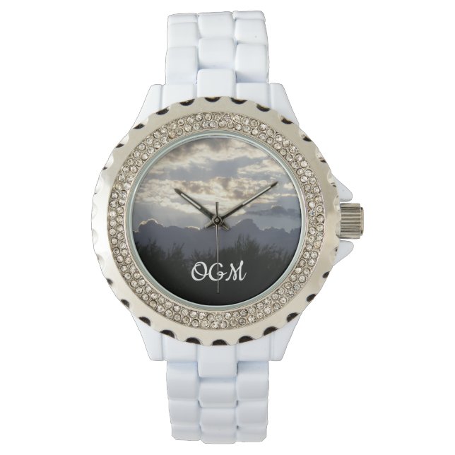 OGM ~ Sunset Rhinestone  Watch (Front)
