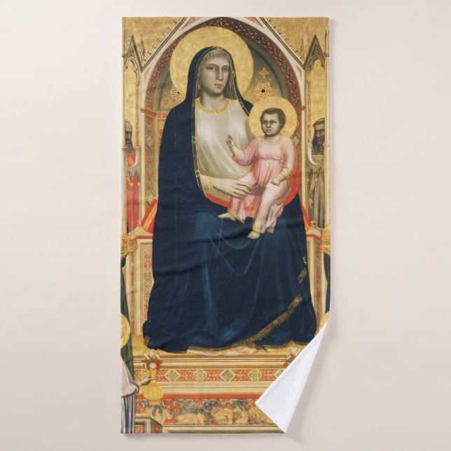 Ognissanti Madonna, Giotto, 1306-1310 Bath Towel (Bath Towel)