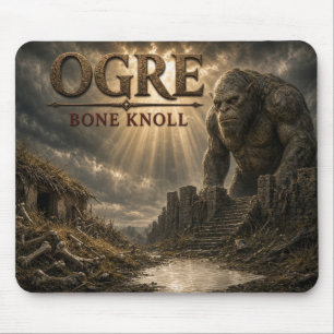 Ogre Bone Knoll Dark Realism Mouse Pad