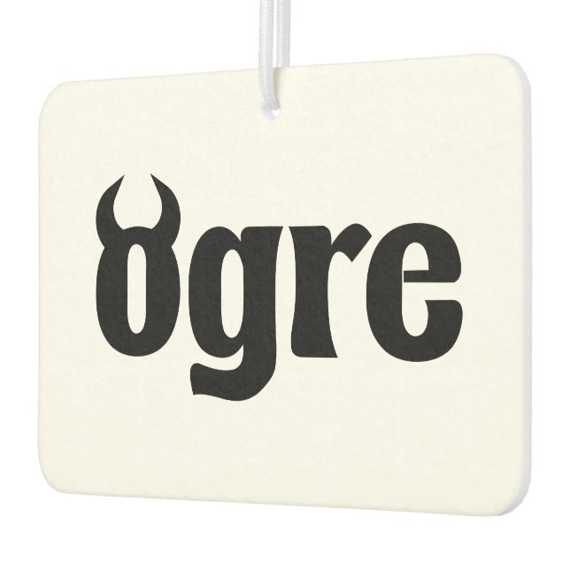Ogre Car Air Freshener (Left)