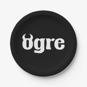 Ogre Paper Plate