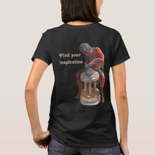 Ogre Using Pottery Wheel Fantasy Art T-Shirt