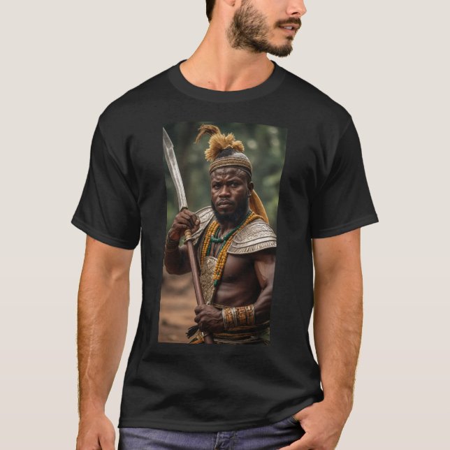 Ogum (Ogun) - Strong Warrior of Iron T-Shirt (Front)