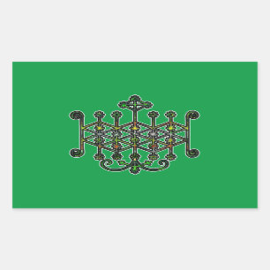 Ogun Veve Sigil Rectangular Sticker