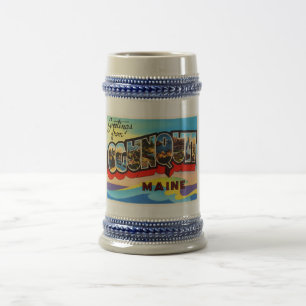 Ogunquit Maine ME Old Vintage Travel Souvenir Beer Stein