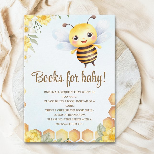 Oh Babee, Baby shower with Cute bee Enclosure Card (Creator Uploaded)