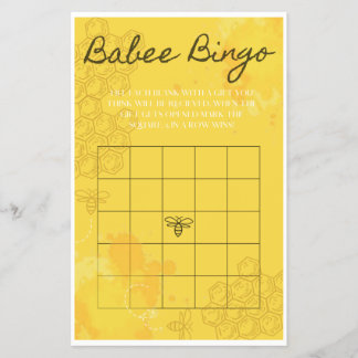 Oh Babee Bingo Flyer