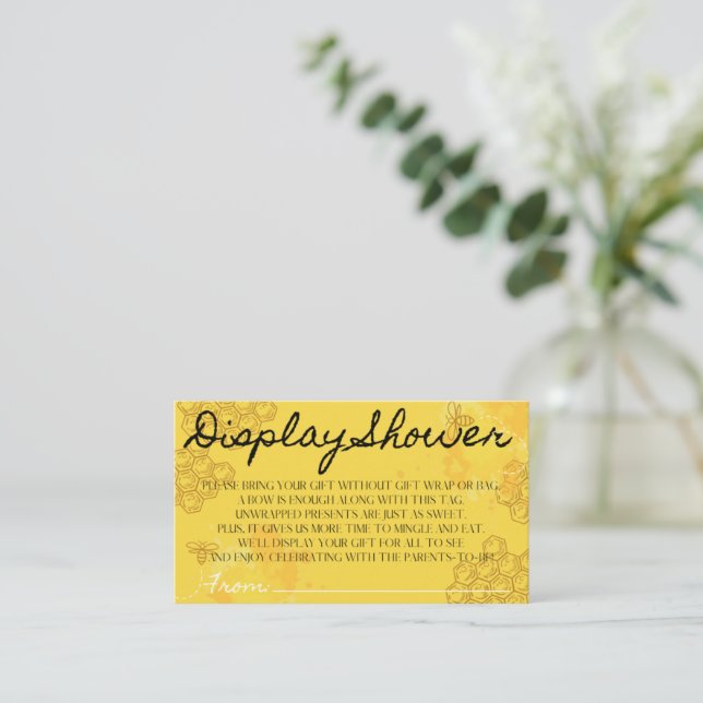 Oh Babee Display Shower Enclosure Card (Standing Front)