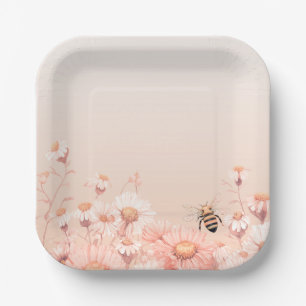 Oh Babee Honey bee Babyshower Paper Plates
