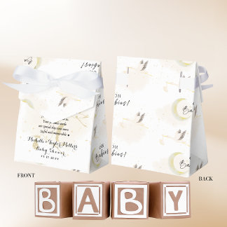 Oh Babies! Neutral Twin Storks  Favour Box