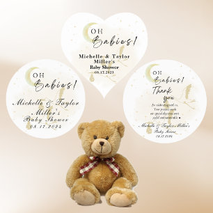 Oh Babies! Sticker Baby Shower Neutral Twin Storks