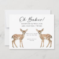 Oh Babies Twins On The Way Cute Twin Deer Fawns