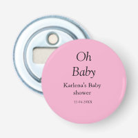 Oh baby add name baby shower date simple minimal t