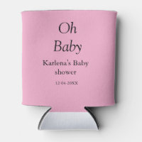 Oh baby add name baby shower date simple minimal t