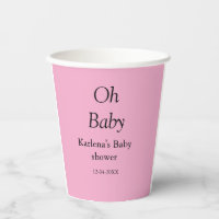 Oh baby add name baby shower date simple minimal t