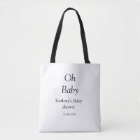 Oh baby add name baby shower date simple minimal t